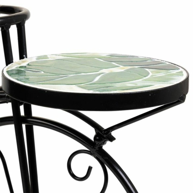 Soporte para Maceta Alexandra House Living Negro Hierro Azulejo Bicicl