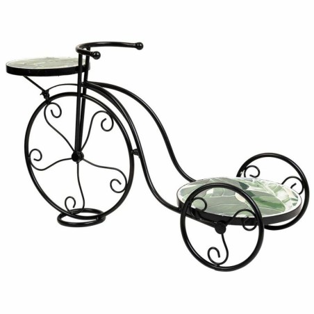 Soporte para Maceta Alexandra House Living Negro Hierro Azulejo Bicicl