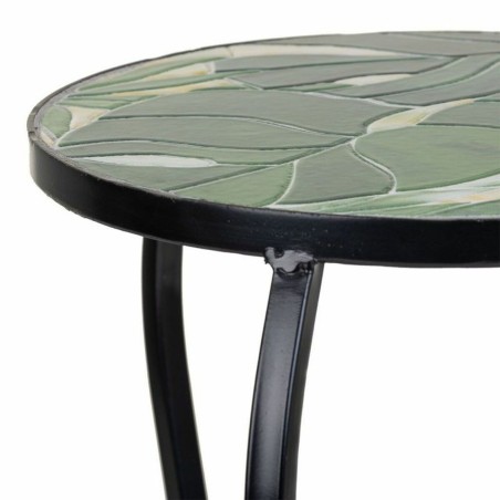 Bloempotstandaard Alexandra House Living Zwart Ijzer Tegel 35 x 36 x 3