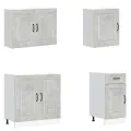 Ensemble d'armoires de cuisine 7 pcs Kalmar bois d'ingénierie