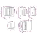 Ensemble d'armoires de cuisine 11 pcs Kalmar bois d'ingénierie
