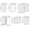 Ensemble d'armoires de cuisine 11 pcs Kalmar bois d'ingénierie