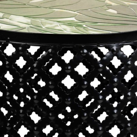 Sous-pot Alexandra House Living Noir Fer Carrelage 38 x 50 x 38 cm 2 P