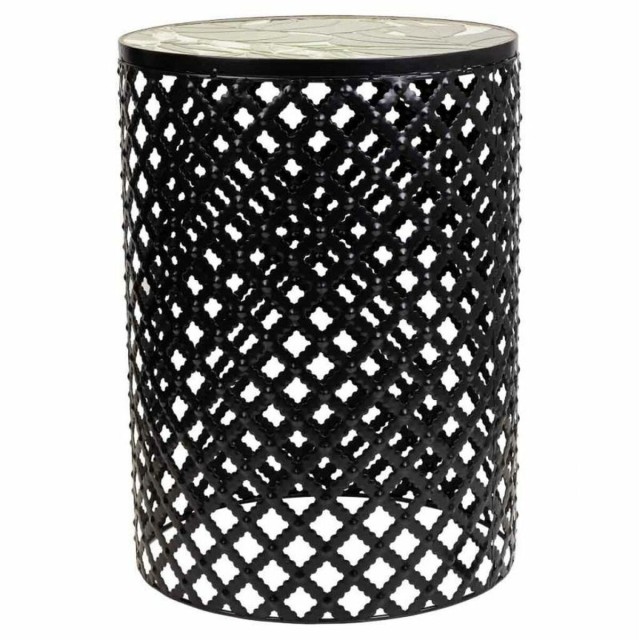 Flower Pot Stand Alexandra House Living Black Iron Tile 38 x 50 x 38 c