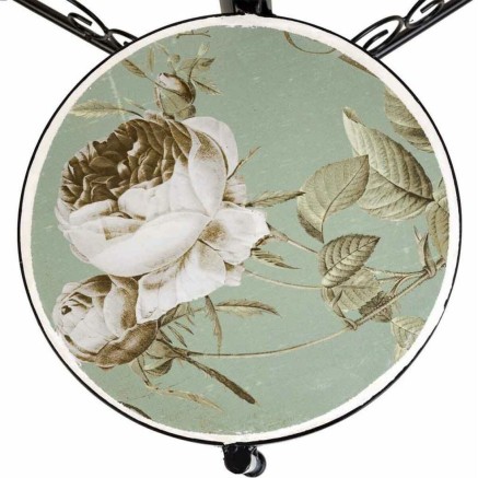 Supporto per Vaso Alexandra House Living Nero Ferro Piastrella 30 x 68 2