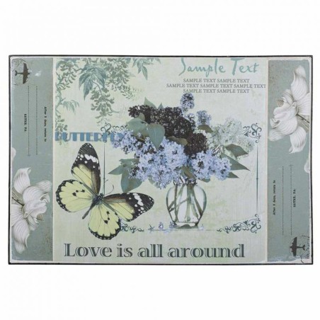 Flower Pot Stand Alexandra House Living Black Iron Tile 37 x 51 x 50 c