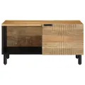 Table basse marron 80x50x40 cm bois de manguier massif