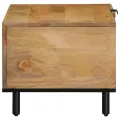 Table basse marron 80x50x40 cm bois de manguier massif