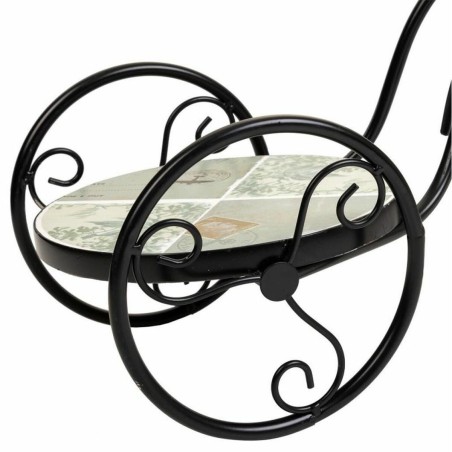 Soporte para Maceta Alexandra House Living Negro Hierro Azulejo Bicicl