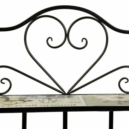 Scaffale Alexandra House Living Nero Ferro Forjare Piastrella 27 x 133 2