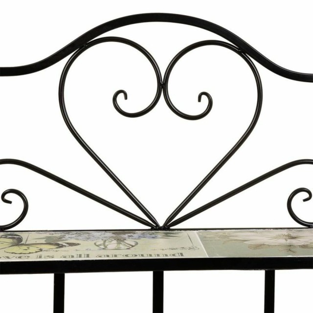 Estantería Alexandra House Living Negro Hierro Forja Azulejo 27 x 133