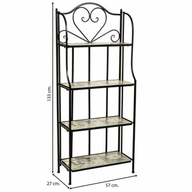 Shelves Alexandra House Living Black Iron Ironwork Tile 27 x 133 x 57