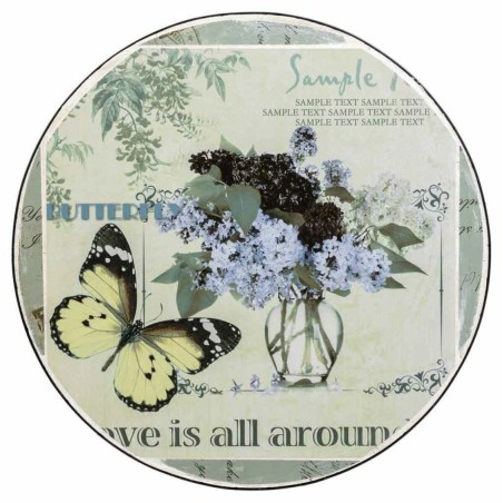 Supporto per Vaso Alexandra House Living Nero Ferro Piastrella 35 x 60