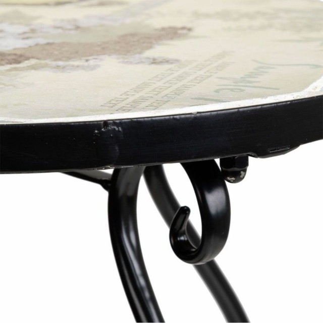 Bloempotstandaard Alexandra House Living Zwart Ijzer Tegel 35 x 60 x 3