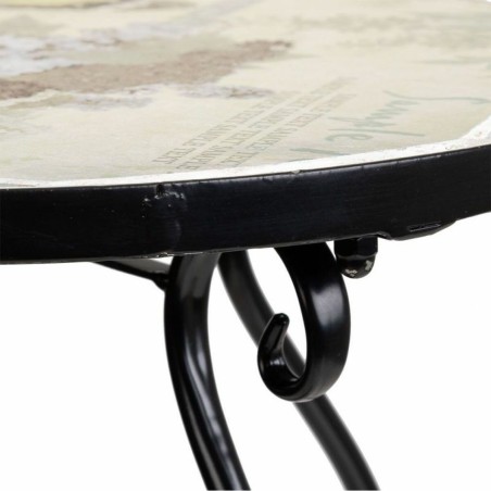 Soporte para Maceta Alexandra House Living Negro Hierro Azulejo 35 x 6