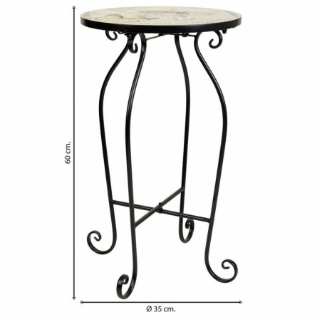 Supporto per Vaso Alexandra House Living Nero Ferro Piastrella 35 x 60