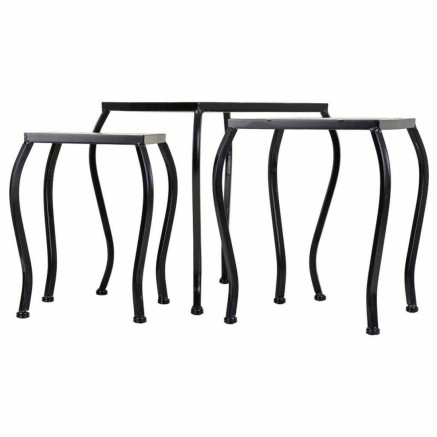 Soporte para Maceta Alexandra House Living Negro Hierro Azulejo 33 x 3