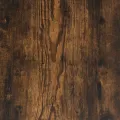Table de chevet chêne fumé 40x34,5x60cm bois d'ingénierie métal