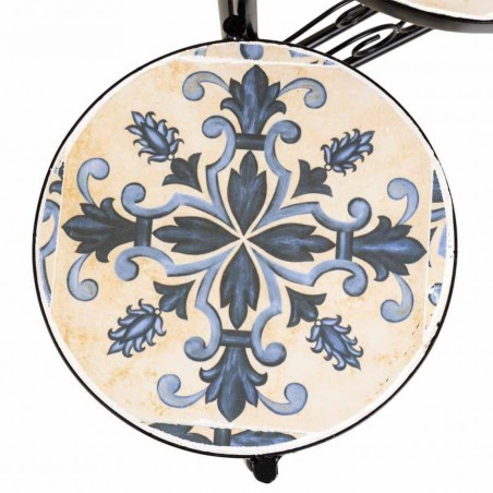 Bloempotstandaard Alexandra House Living Zwart Ijzer Tegel 30 x 68 x 3