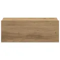Table de chevet flottante chêne artisanal bois d'ingénierie