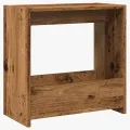 Table d'appoint vieux bois 50x26x50 cm bois d'ingénierie