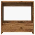 Table d'appoint vieux bois 50x26x50 cm bois d'ingénierie