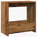 Table d'appoint vieux bois 50x26x50 cm bois d'ingénierie