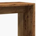 Table d'appoint vieux bois 50x26x50 cm bois d'ingénierie