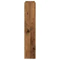 Armoire à chaussures murale vieux bois 80x18x90 cm