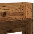 Armoire à chaussures murale vieux bois 80x18x90 cm