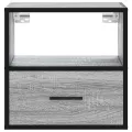 Table de chevet murale sonoma gris 40x31x39,5 cm
