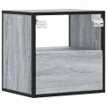 Table de chevet murale sonoma gris 40x31x39,5 cm