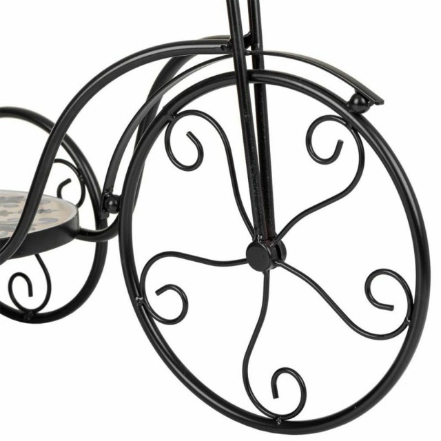 Sous-pot Alexandra House Living Noir Fer Carrelage Bicyclette 23 x 36
