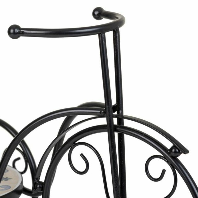 Flower Pot Stand Alexandra House Living Black Iron Tile Bicycle 23 x 3