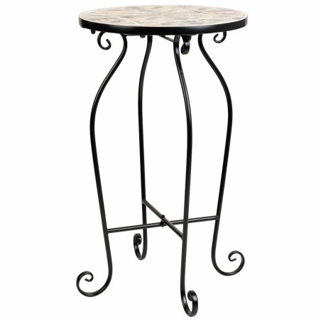 Flower Pot Stand Alexandra House Living Black Iron Tile 35 x 60 x 35 c