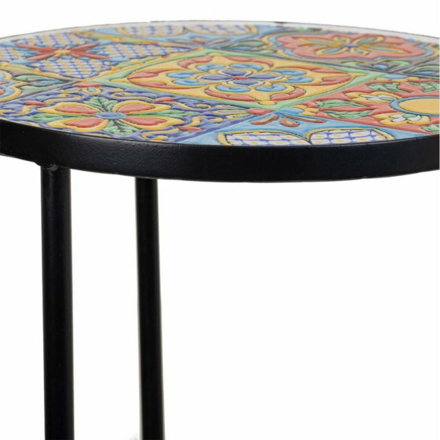 Sous-pot Alexandra House Living Noir Fer Carrelage 30 x 68 x 30 cm 3 P