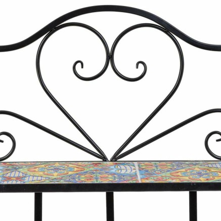 Regal Alexandra House Living Schwarz Eisen Kachel 27 x 133 x 57 cm 2