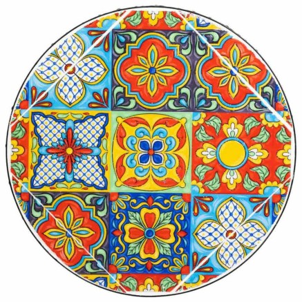 Sous-pot Alexandra House Living Noir Fer Carrelage 38 x 50 x 38 cm 2 P 2