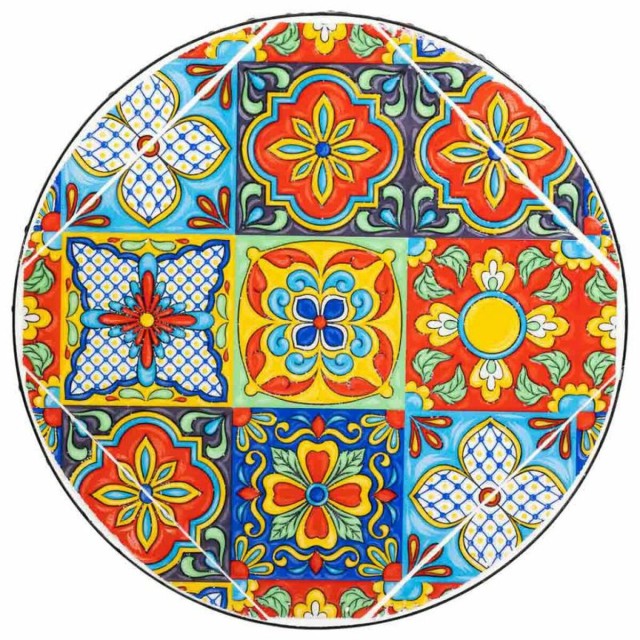 Supporto per Vaso Alexandra House Living Nero Ferro Piastrella 38 x 50