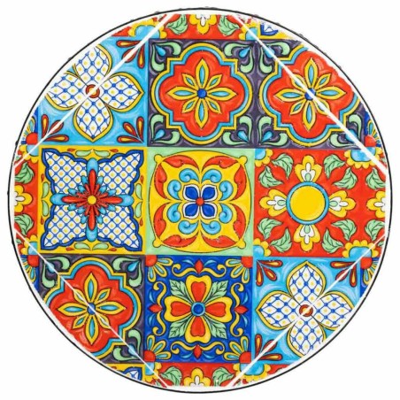 Soporte para Maceta Alexandra House Living Negro Hierro Azulejo 38 x 5