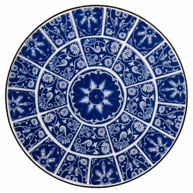 Sous-pot Alexandra House Living Noir Fer Carrelage 30 x 68 x 30 cm 3 P