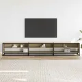 Meuble TV chêne sonoma 270x40x46 cm bois d'ingénierie