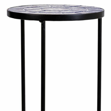 Soporte para Maceta Alexandra House Living Negro Hierro Azulejo 30 x 6