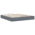  Cadre de lit ottoman avec matelas gris foncé 180x200 cm velours