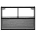 Meuble TV sonoma gris 60x31x39,5 cm bois d'ingénierie et métal
