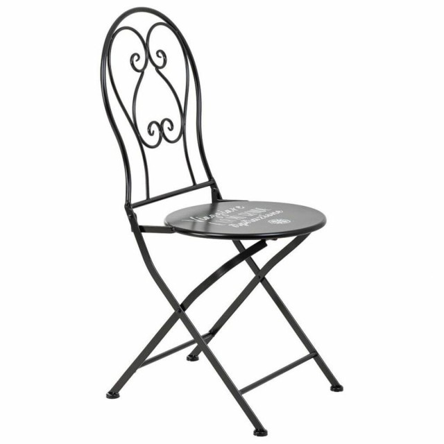 Tisch-Set mit 2 Stühlen Alexandra House Living Schwarz 60 x 75 x 60 c