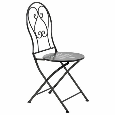 Tavolo con 2 sedie Alexandra House Living Nero 60 x 75 x 60 cm