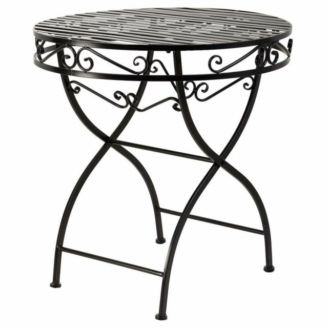 Conjunto de Mesa con 2 Sillas Alexandra House Living Negro 60 x 75 x 6