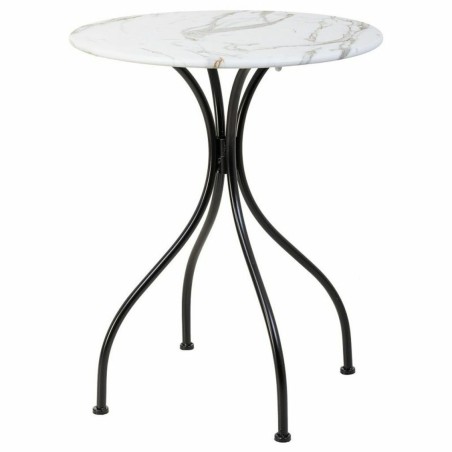 Table set with 2 chairs Alexandra House Living White Black 60 x 75 x 6