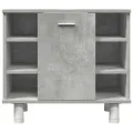 Ensemble de meubles de salle de bain 3 pcs gris béton